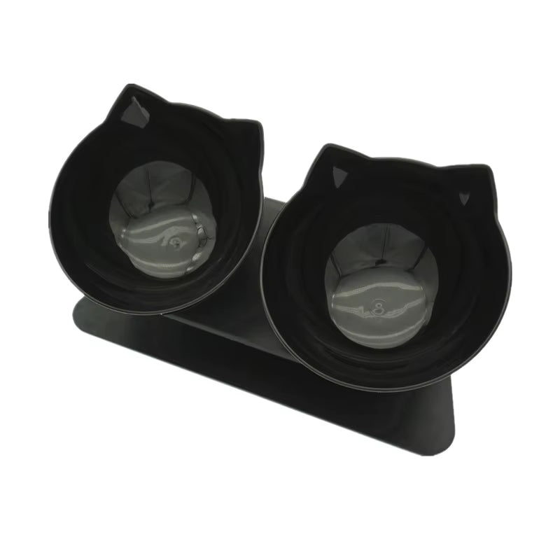 Non-Slip Double Cat Bowl Dog Bowl with Stand Pet Feeding Cat Water Bowl for Cats Food Pet Bowls for Dogs Feeder Product Supplies