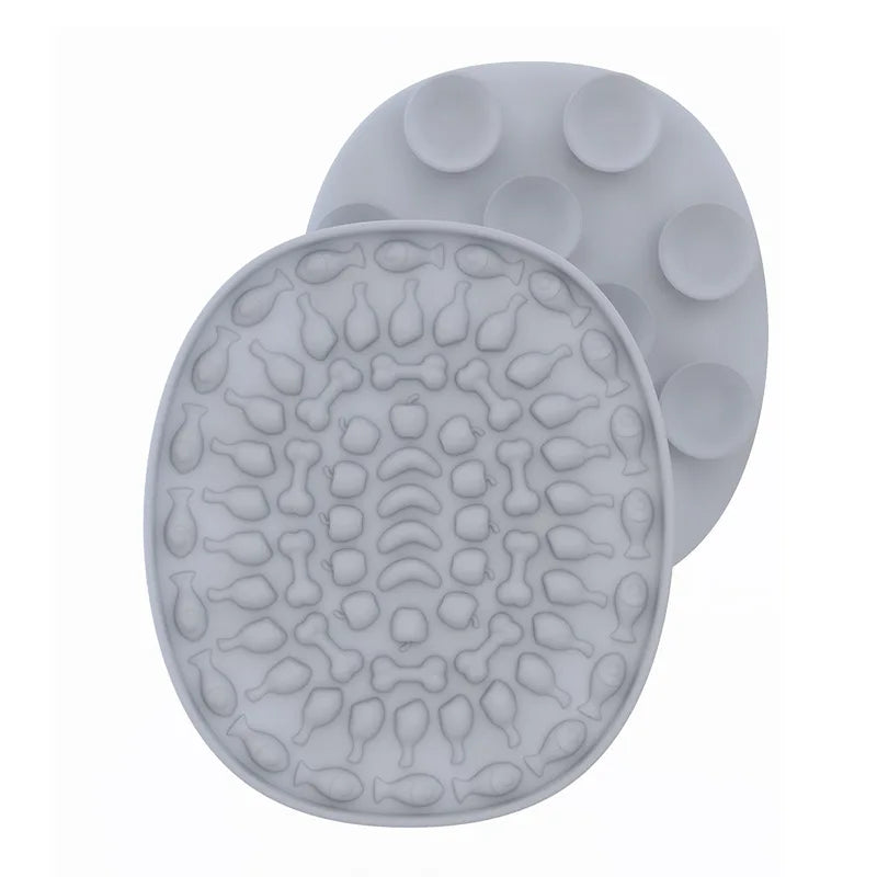 Suitable for Pets Weighing Less than 3 Kilograms Mat Cats Slow Food Bowls Suction Cup Feeding Food Silicone Lick，Product Small