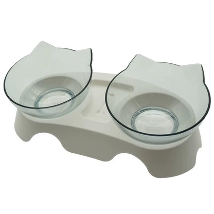 Non-Slip Double Cat Bowl Dog Bowl with Stand Pet Feeding Cat Water Bowl for Cats Food Pet Bowls for Dogs Feeder Product Supplies
