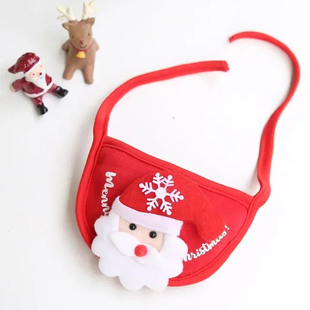 Christmas Pet Cat Dog Hat Santa Small Puppy Xmas Holiday Costume Ornaments Cosplay Props Caps 2025 Christmas Party Pet Supplies