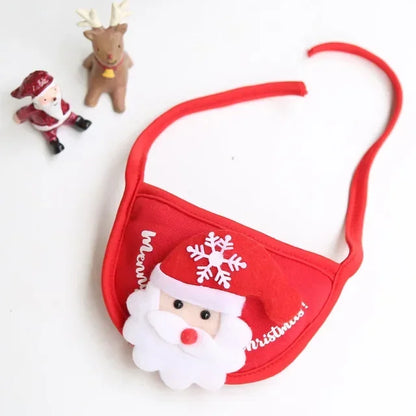 Christmas Pet Cat Dog Hat Santa Small Puppy Xmas Holiday Costume Ornaments Cosplay Props Caps 2025 Christmas Party Pet Supplies