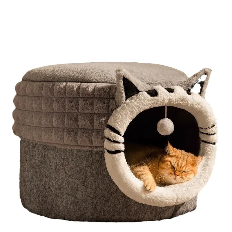 Cat Litter, Warm in Winter, Closed Cat, Universal Security in All Seasons, Escape Litter, Kitten Pet Litter, Winter Cat Bed