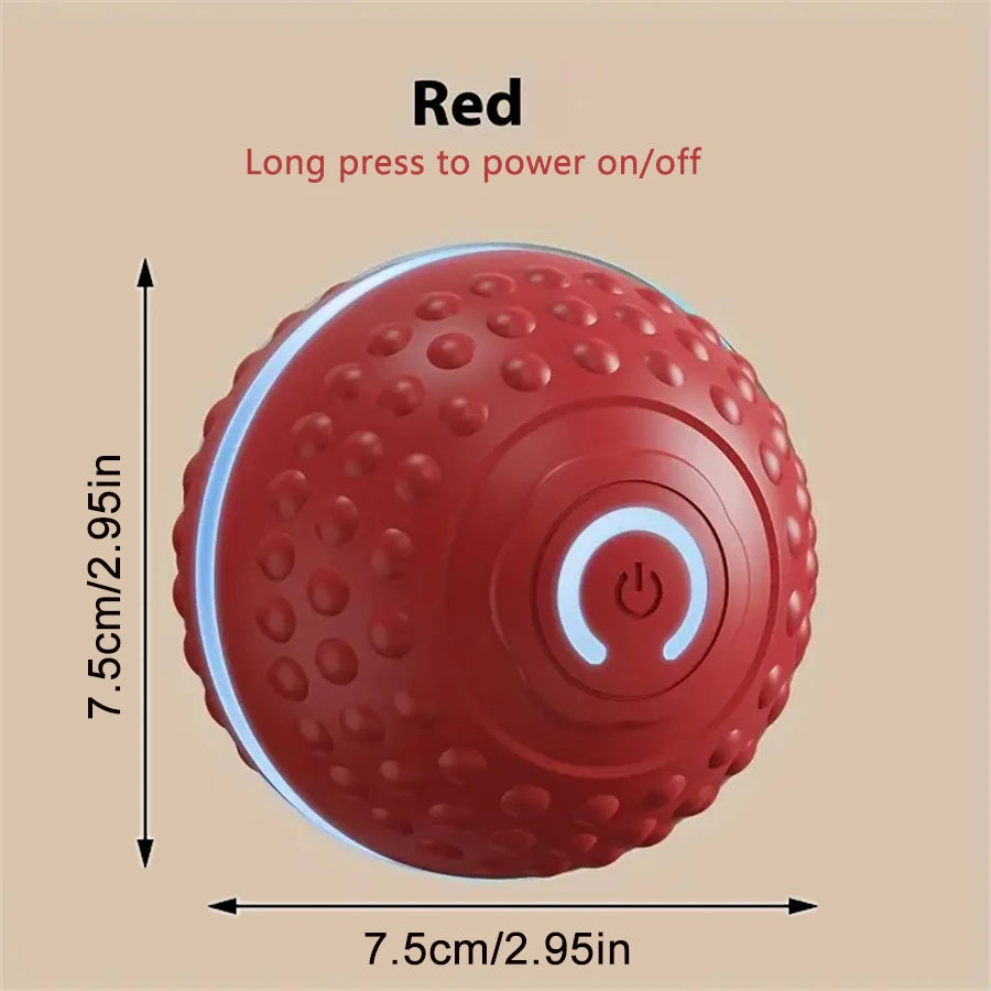Smart Dog Toys Ball Electronic Interactive Cat Toy Pet Jump and Rolling Ball USB Automatic Moving Bouncing for Large Medium Dogs