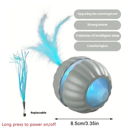 Smart Dog Toys Ball Electronic Interactive Cat Toy Pet Jump and Rolling Ball USB Automatic Moving Bouncing for Large Medium Dogs