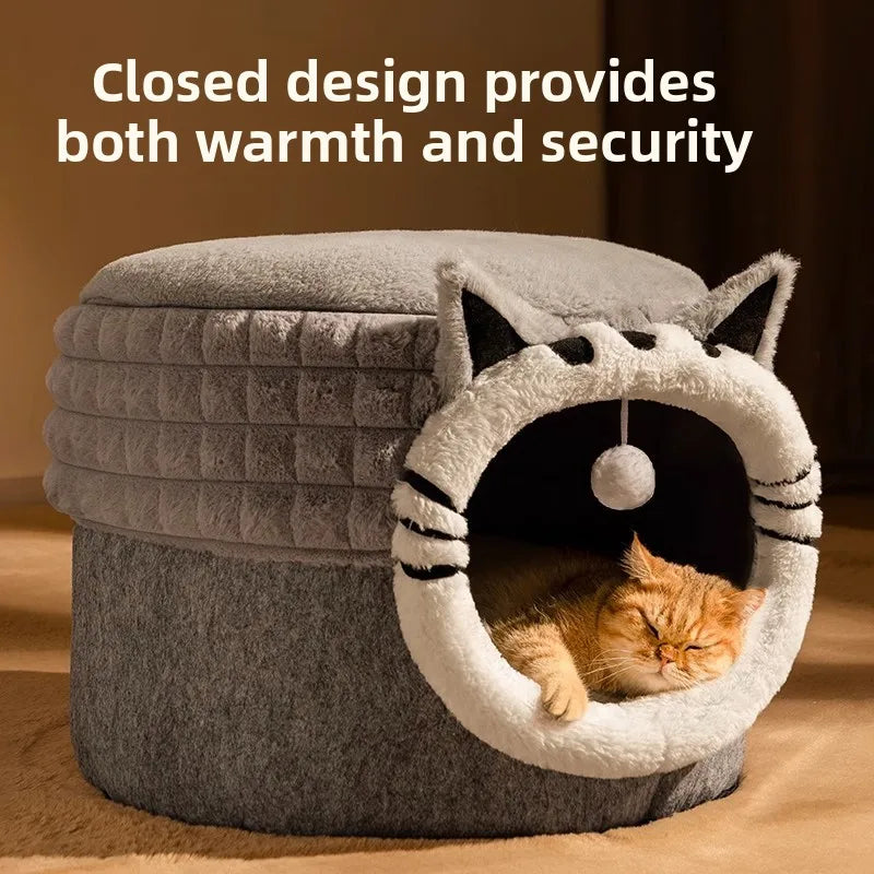 Cat Litter, Warm in Winter, Closed Cat, Universal Security in All Seasons, Escape Litter, Kitten Pet Litter, Winter Cat Bed