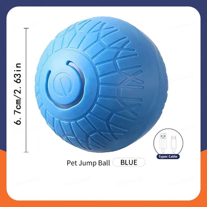 Smart Dog Toys Ball Electronic Interactive Cat Toy Pet Jump and Rolling Ball USB Automatic Moving Bouncing for Large Medium Dogs