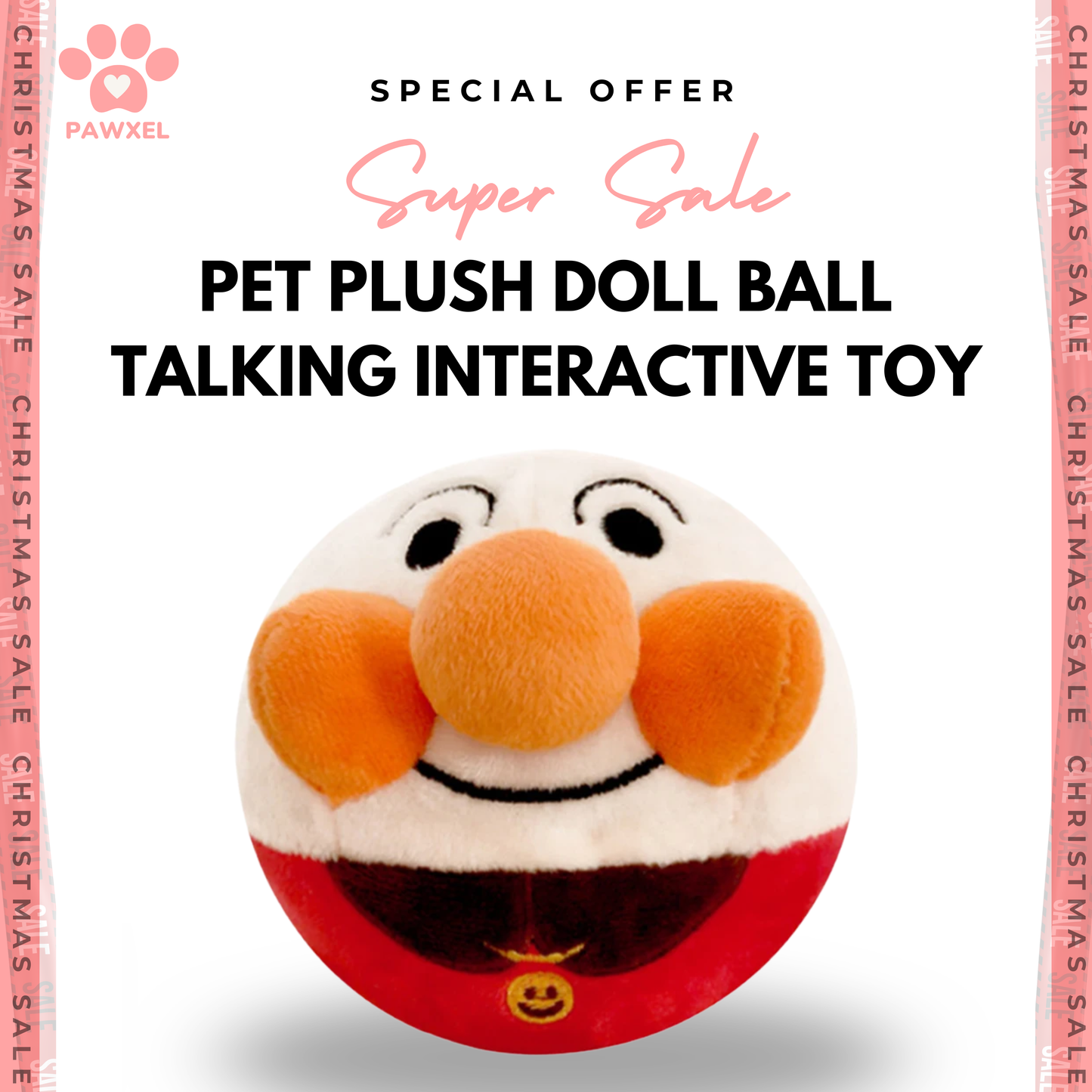Pet Plush Doll Ball Talking Toy