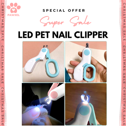 Professional Pet Nail Clipper With LED Light
