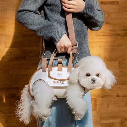 Dog Bag Out Portable Breathable Multi-Functional Traction Backpack Easy to Clean Backpack Breathable Adjustable Cat Bag Petstrap