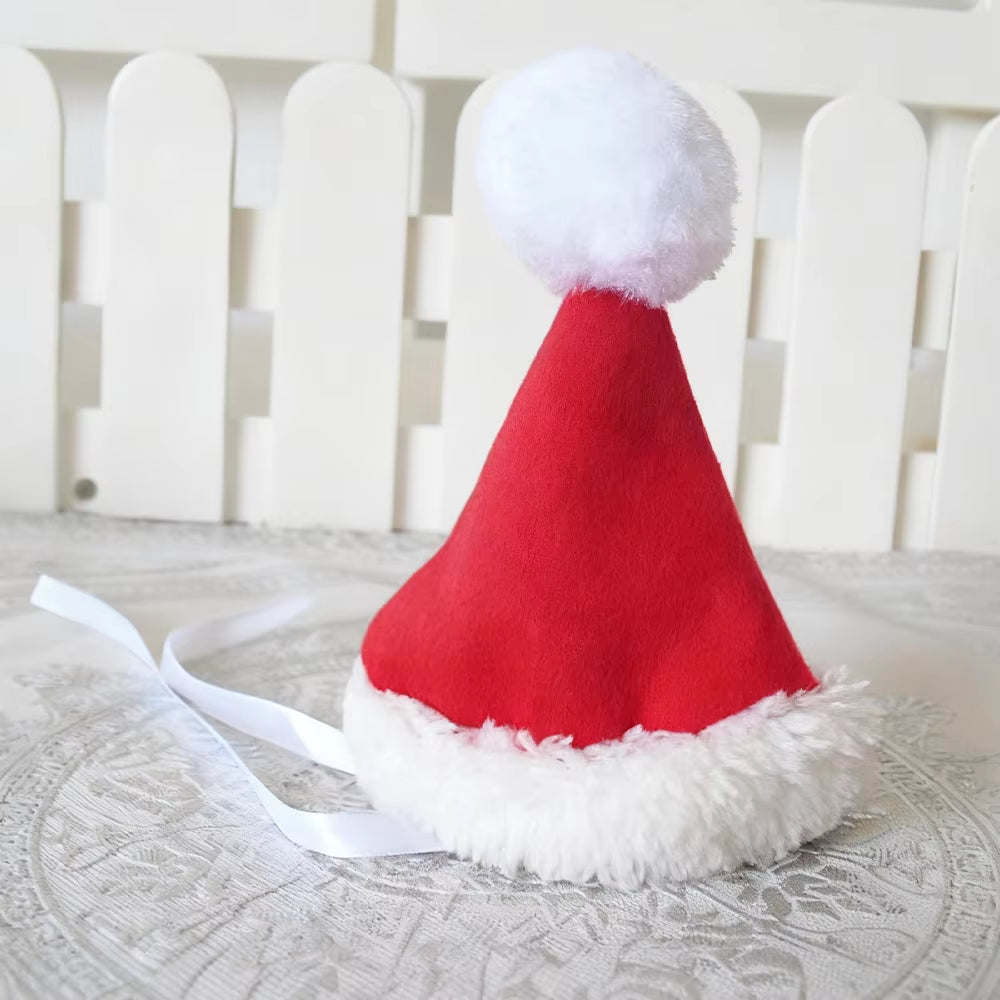 Funny Cat Costume for Christmas Festival Cute Santa Claus Cosplay Pet Jumpsuit for Small Dogs Cats Party Pets Sphynx Dress Up